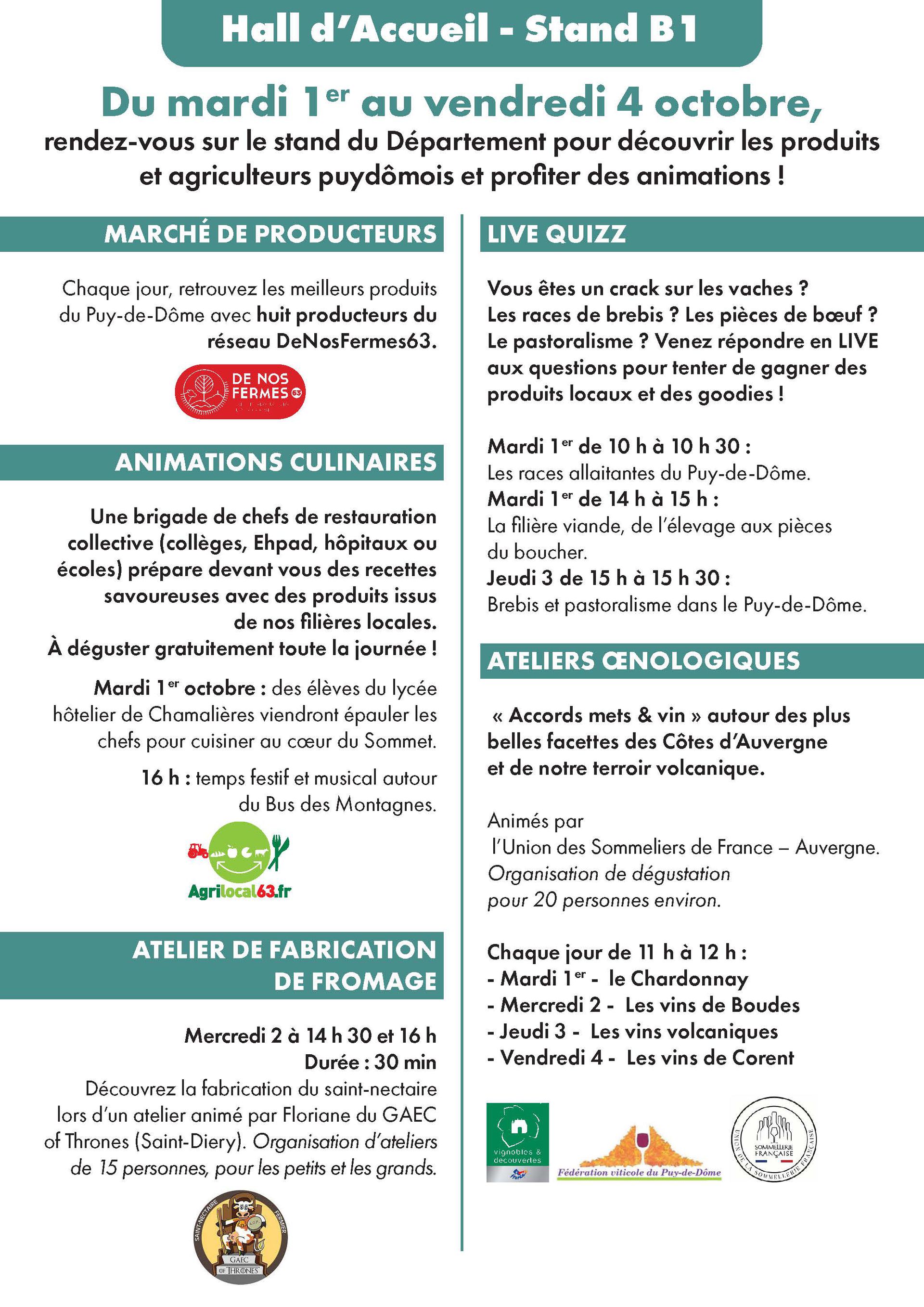 Programme Sommet de l'Élevage