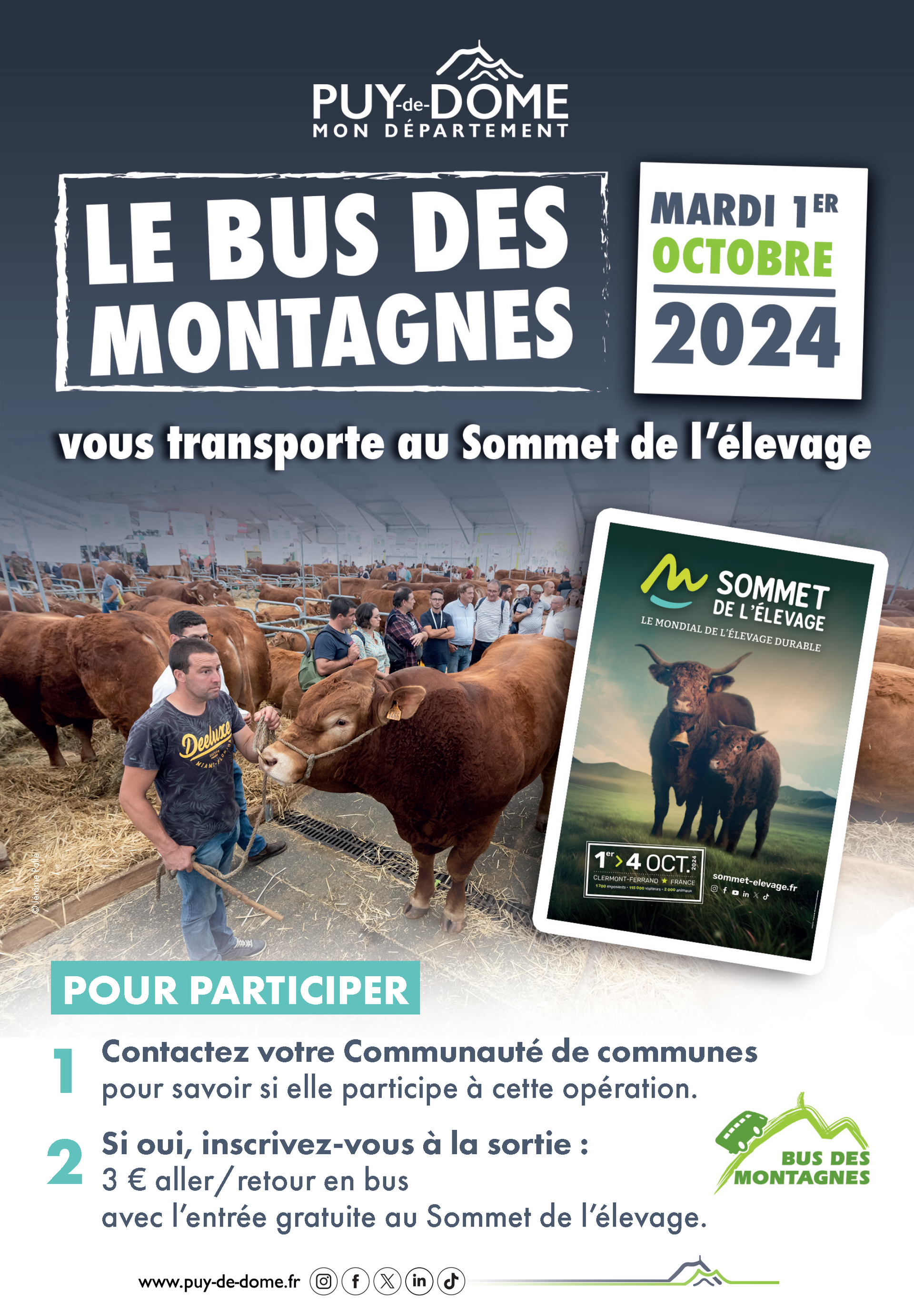 Affiche le bus des montagnes